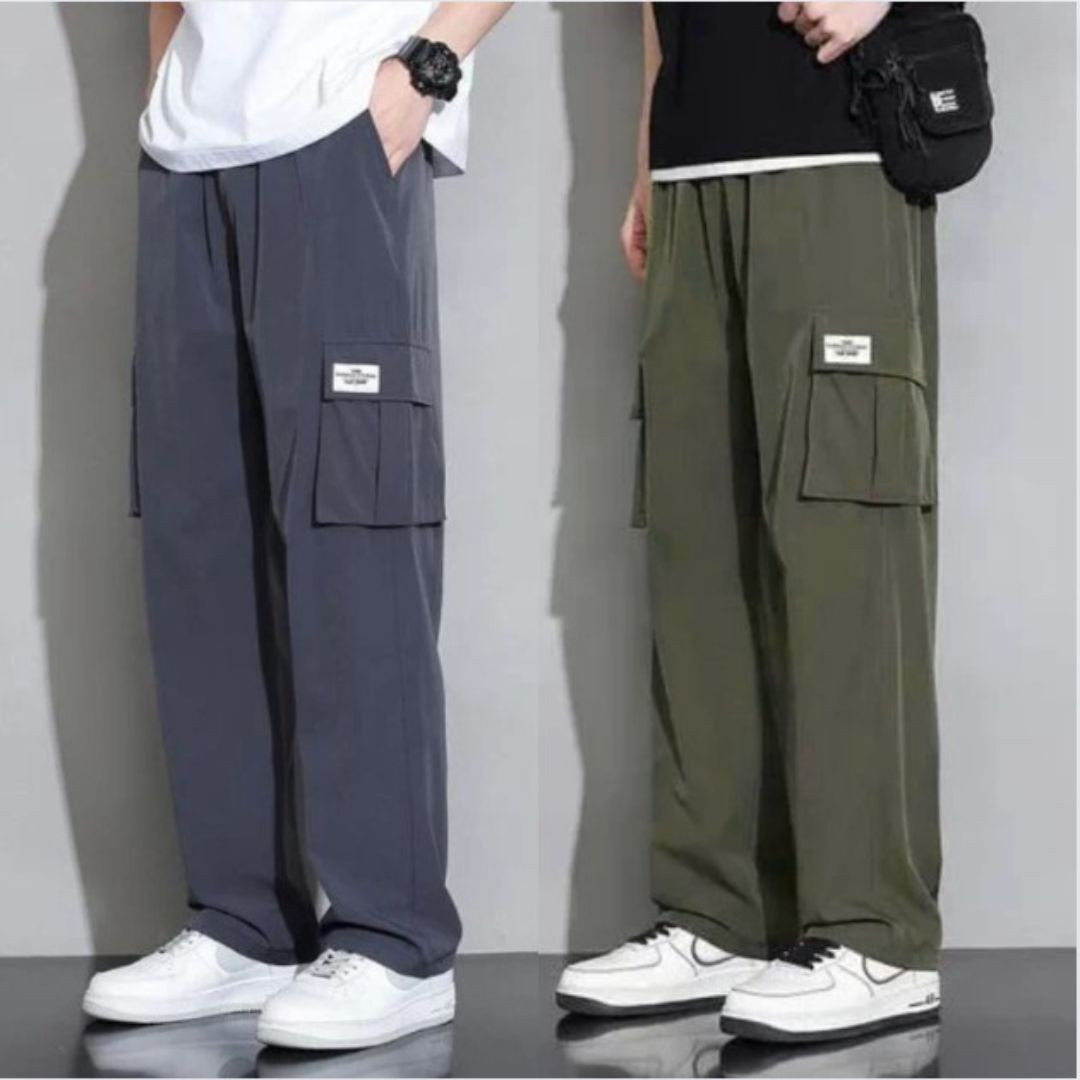 2,pcs,combo,Super,Premium,Quality,Cargo,Trouser,For,Men